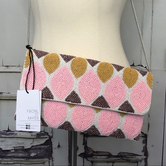 Anthropologie Handbags - NWT ANTHROPOLOGIE From St Xavier beaded purse